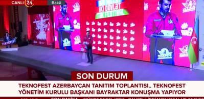 Sel&ccedil;uk Bayraktar, Bak&uuml;'de: Katılımcılar 17 Şubat'a kadar yarışmalara başvuru yapabilir