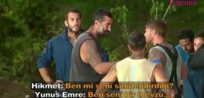 Survivor'da Hikmet ve Yunus Emre kavgasının yayınlanmayan g&ouml;r&uuml;nt&uuml;leri ortaya &ccedil;ıktı