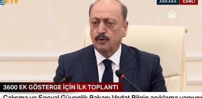 3600 ek g&ouml;stergeyle ilgili Bakan Bilgin a&ccedil;ıklama yapıyor