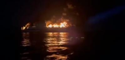 Akdeniz'de yolcu gemisinde yangın