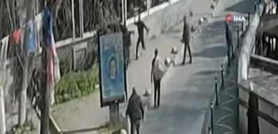 İstanbul&rsquo;un g&ouml;beğinde pitbull dehşeti kamerada