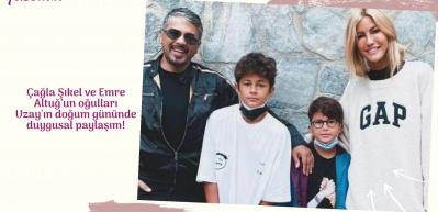 &Ccedil;ağla Şıkel ve Emre Altuğ&rsquo;un oğulları Uzay'ın doğum g&uuml;n&uuml;nde duygusal paylaşım!