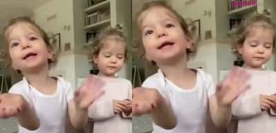 Pelin Akil ikiz kızlarını paylaştı! G&ouml;renler kahkahalara boğuldu