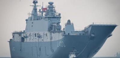 T&uuml;rkiye'nin en b&uuml;y&uuml;ğ&uuml;, sınıfında d&uuml;nya tek! TCG Anadolu deniz testlerine başladı