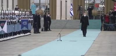 Cumhurbaşkanı Erdoğan, İsrail Cumhurbaşkanı Herzog’u resmi tören ile karşıladı