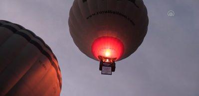 Kapadokya&rsquo;da balonlar kadınlar i&ccedil;in u&ccedil;tu