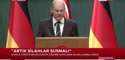 Cumhurbaşkanı Erdoğan ile Scholz'dan ortak basın açıklaması: Türkiye'ye özel teşekkür	