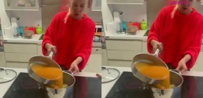 Ivana Sert mutfakta h&uuml;nerlerini sergiledi!