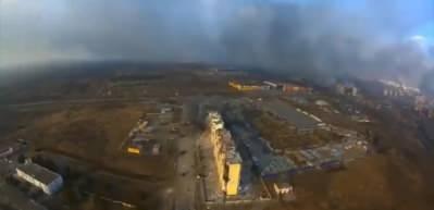 Maripul'daki saldırıların şiddeti drone g&ouml;r&uuml;nt&uuml;leriyle ortaya &ccedil;ıktı