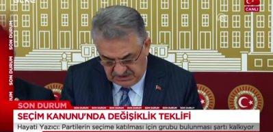Se&ccedil;im Kanunu Meclis'e sunuldu!