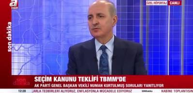 Se&ccedil;im kanunuyla ilgili Numan Kurtulmuş'tan a&ccedil;ıklama: Kazanımdır