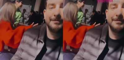 Enis Arıkan'dan Burcu Biricik'li eğlenceli Camdaki Kız set paylaşımı!