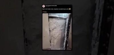 Fotoğraf Ordu'dan! Dışarı &ccedil;ıkmak isteyen vatandaş, kardan duvarla karşılaştı