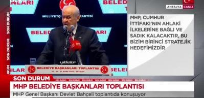 MHP Lideri Bah&ccedil;eli'den CHP'ye tepki: HDP ile hi&ccedil;bir farkı kalmadı