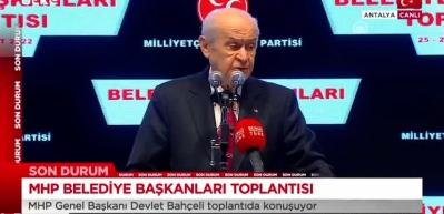 MHP Lideri Bah&ccedil;eli'den 'İmamoğlu'na tepki'