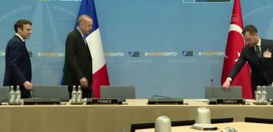 NATO Liderler Zirvesi: Erdoğan-Macron g&ouml;r&uuml;şmesi başladı