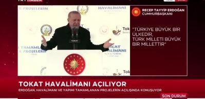 Tokat Havalimanı a&ccedil;ıldı! Erdoğan: Hayat pahalılığı sorununu kısa s&uuml;rece aşacağız