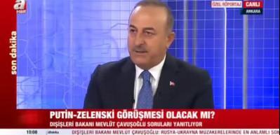 &Ccedil;avuşoğlu: Kırım ve Donbass i&ccedil;in son kararı Putin ile Zelenskiy verecek