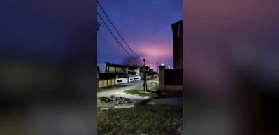 Ukrayna Mi-24'&uuml; Belgorod'daki taarruzdan d&ouml;nerken g&ouml;r&uuml;nt&uuml;lendi