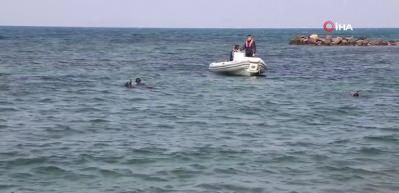 Deniz&rsquo;in dibinden 2 saate 192 kilogram &ccedil;&ouml;p &ccedil;ıktı