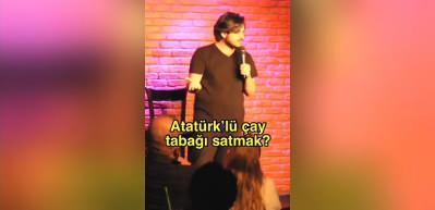 Halk TV'deki Atat&uuml;rk i&ccedil;erikli reklamları eleştiren gen&ccedil; komedyenin s&ouml;zleri g&uuml;ndem oldu