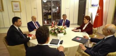6 muhalefet lideri &uuml;&ccedil;&uuml;nc&uuml; kez buluştu