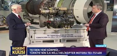 TEI Genel M&uuml;d&uuml;r&uuml; Akşit, T&uuml;rkiye'nin ilk milli helikopter motorunu hakkında konuştu