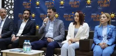 Bakan Murat Kurum, Muğla'da gen&ccedil;lerle buluştu