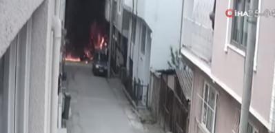 Bursa'da u&ccedil;ağın d&uuml;şme anlarına ait yeni g&ouml;r&uuml;nt&uuml;ler ortaya &ccedil;ıktı