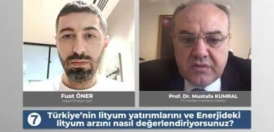 Enerjide lityum devrimi ve T&uuml;rkiye'nin potansiyeli hakkında Prof. Dr.Mustafa Kumral'dan &ccedil;arpıcı a&ccedil;ıklamalar
