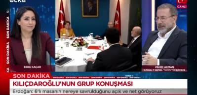 Kanal 7 Genel Yayın Y&ouml;netmeni Zahid Akman: Cumhurbaşkanı 6'lı masayla &ccedil;ok fazla ilgilenmiyor