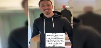 Serdar Dursun'a İbrahimovi&ccedil;'ten mesaj var: Ger&ccedil;ek Zlatan'dan kopyasına selamlar