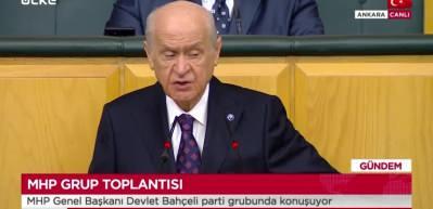 Bah&ccedil;eli: Meydan boş değil kuru g&uuml;r&uuml;lt&uuml;ye pabu&ccedil; bırakılmayacak