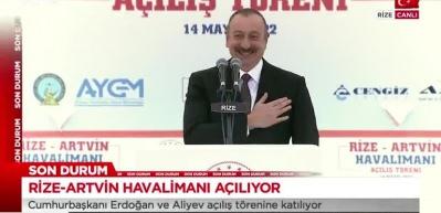 İlham Aliyev'in Rize yorumu kalabalığı coşturdu