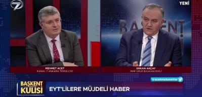 MHP'li Erkan Ak&ccedil;ay: EYT'lilere m&uuml;jdeyi verdi
