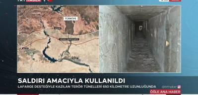 Fransız şirketi terör örgütü PKK için inşa etti... İşte terör tünelinden görüntüler