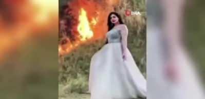 Sosyal medya fenomeni Tik Tok videosu i&ccedil;in orman yangını &ccedil;ıkardı