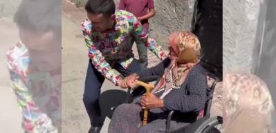 CZN Burak gönüllere dokunmaya devam ediyor! Engelli kadına tekerlekli sandalye gönderdi