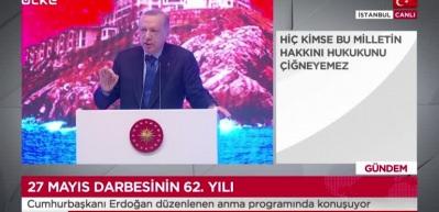 Başkan Erdoğan, Akşener ve Kılı&ccedil;daroğlu'na &ccedil;ok &ouml;nemli bir &ccedil;ağrı yaptı. Cumhurbaşkanı'nın konuşmasını t&uuml;m salon ayakta alkışladı