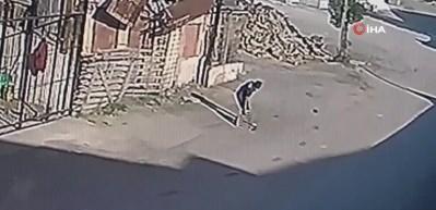 40 yıllık r&ouml;gar kapağını &ccedil;alan hırsız kamerada