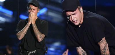 Justin Bieber sahnede g&ouml;zyaşlarına boğuldu! 