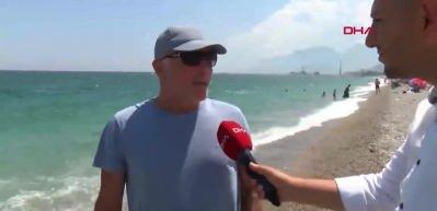 T&uuml;rkiye'nin turizm cenneti Antalya'da sahilleri zift kapladı
