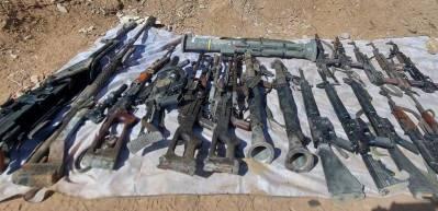Pen&ccedil;e-Kilit Operasyonu b&ouml;lgesinde PKK'ya ait &ccedil;ok sayıda silah ve m&uuml;himmatı ele ge&ccedil;irildi 