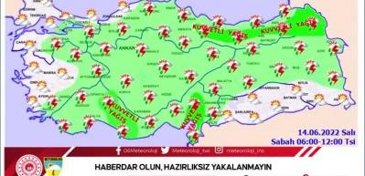 Sağanak yağış bazı b&ouml;lgelerde etkisini s&uuml;rd&uuml;recek, Meteoroloji il il uyardı!