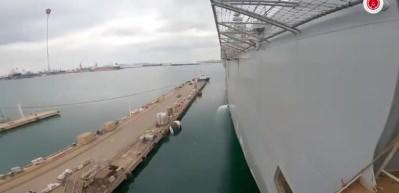 Anadolu amfibi h&uuml;cum gemisinde deniz kab&uuml;l testlerine başlandı