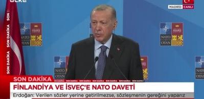 Cumhurbaşkanı Erdoğan, NATO Zirvesi'nde o muhabiri rezil etti