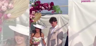 Ebru Şahin gelinliğiyle b&uuml;y&uuml;ledi