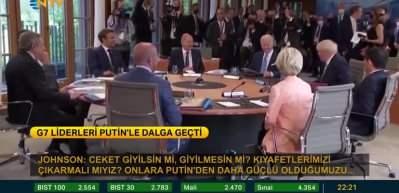 G7 liderleri Putin'le dalga ge&ccedil;ti