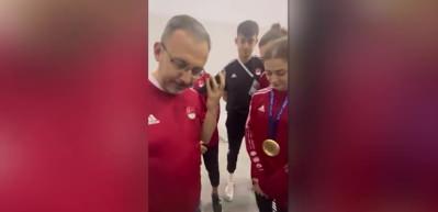 Cumhurbaşkanı Recep Tayyip Erdoğan'dan tekvandocularımıza s&uuml;rpriz telefon!