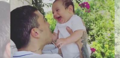 Can Bonomo ve oğlu Roman'ın halleri sosyal medyayı salladı